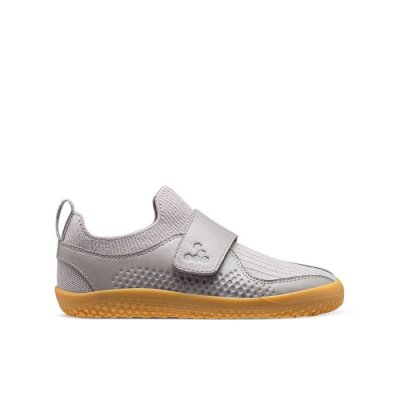 Vivobarefoot Primus Knit II Schoenen Kinderen - Grijs School Schoenen VPI628703